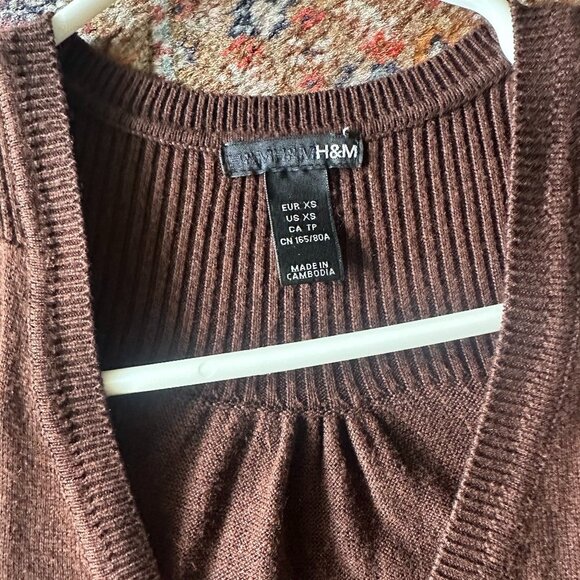 H&M lightweight long vest XS with Waist Belt - Picture 2 of 12